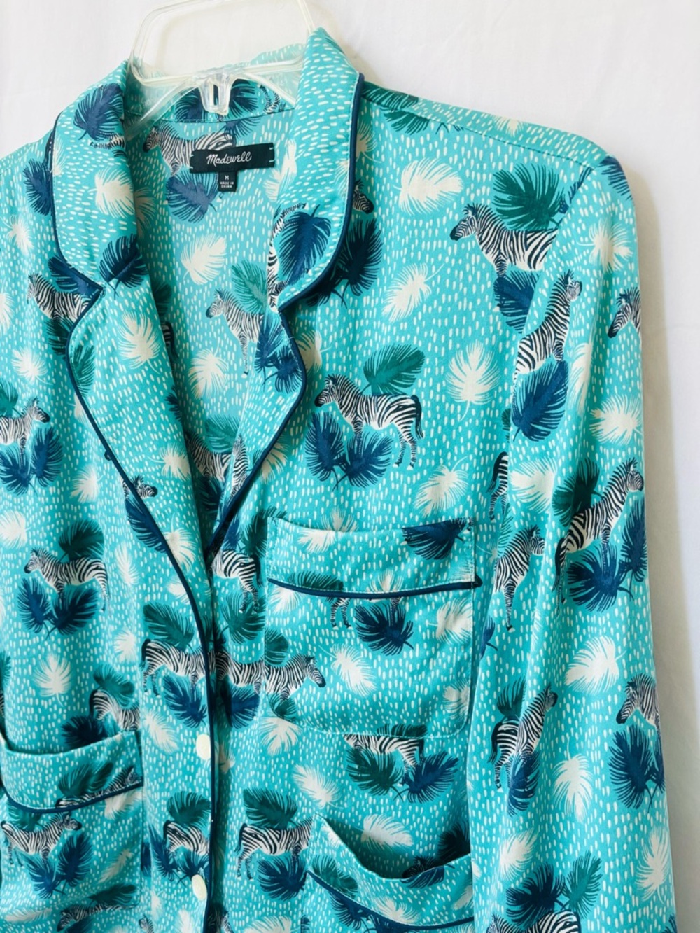 Madewell Silk Zebra Blouse